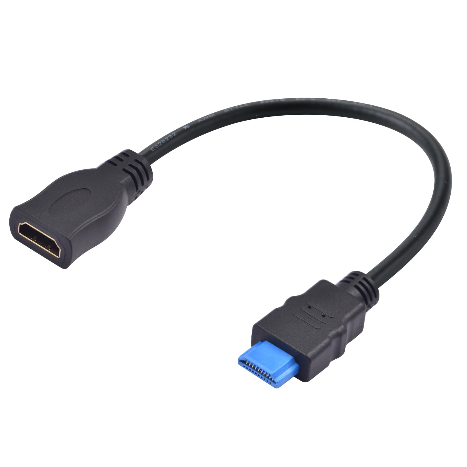 Cable HDMI corto 4K evita daños en puertos durante pruebas de fábrica 8