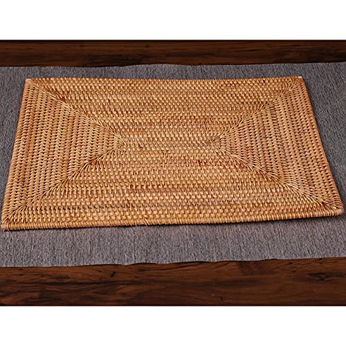2 Stück Tischsets, nicht Rattan, Esstisch, hitzebeständig, gewebt, isoliert, hitzebeständige Matten