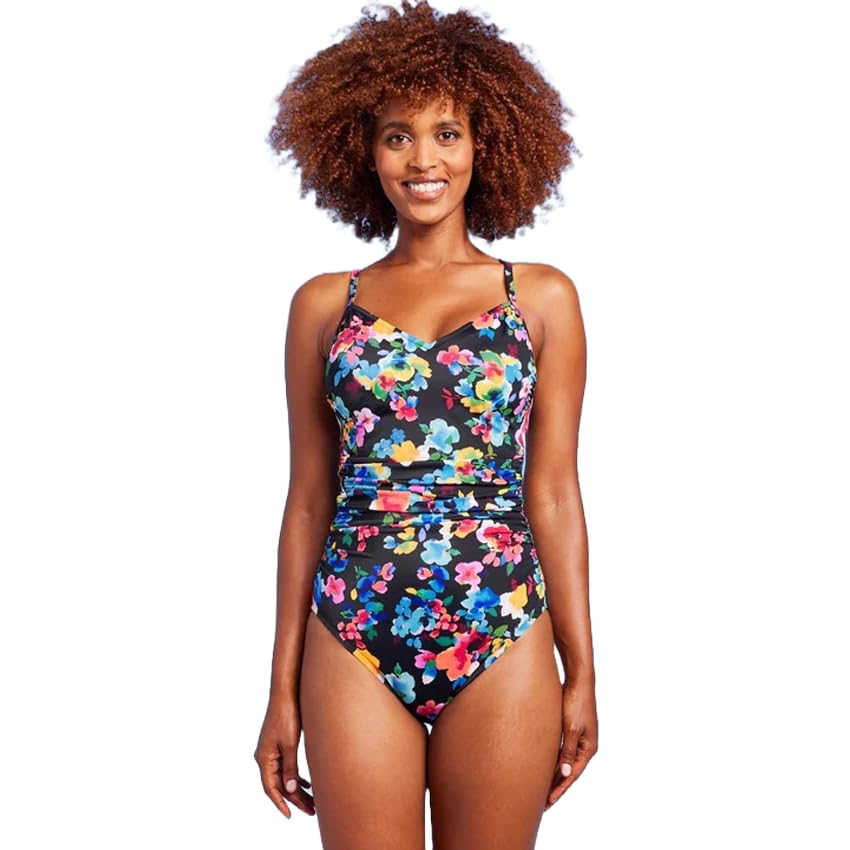 Aqua Green Women's UPF 50 Ring Back One Piece Swimsuit
