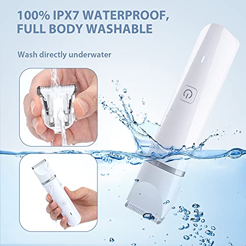 image for oneisall Dog Clippers with Double Blades, Low Noise Dog Grooming Clipp