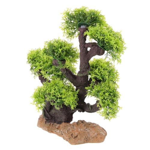 Décor d'aquarium réaliste pour remplacer les plantes naturelles et embellir l'eau douce