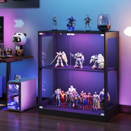 Image of AMERLIFE Modular DIY RGB Display Cabinet, 32 x 16 x 36 Inch
