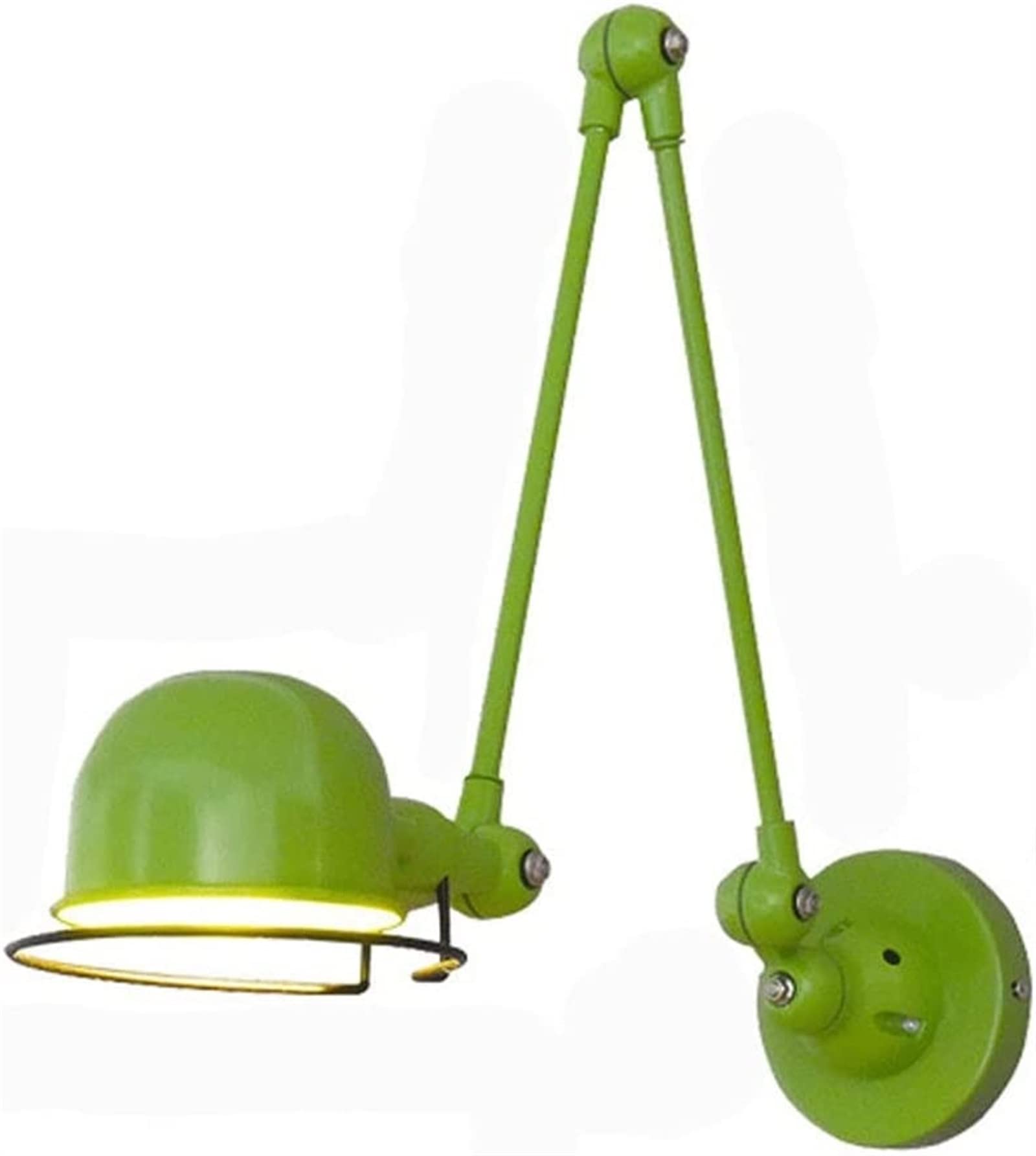 Metalowa lampa ścienna LED, przemysłowa lampa ścienna w stylu vintage, regulowana rustykalna antyczna lampa ścienna, obrotowa lampa ścienna na ramię farmy do sypialni