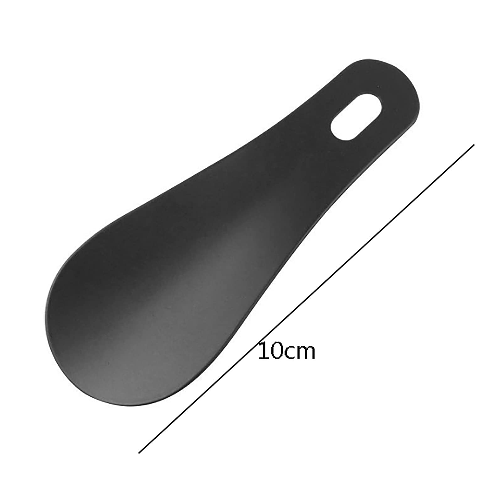 Metall-Schuhlöffel, kurzer Griff, Schuhlöffel, Stiefellöffel, tragbarer Schuhlöffel, Löffel, fauler Schuhhelfer, Schuhanziehhilfe (Farbe: C) (A)