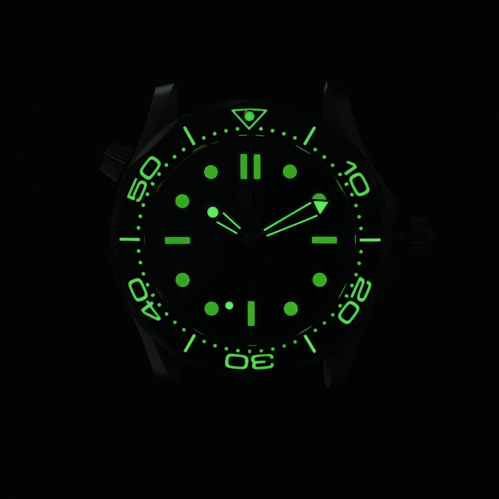 watchdives WD007 Automatyczny zegarek do nurkowania, tytanowy, męski, mechanizm mechaniczny, wysokiej częstotliwości, PT5000, klasa 2, tytanowa koperta, szafirowe szkło, wodoodporny do 200 m, BGW9