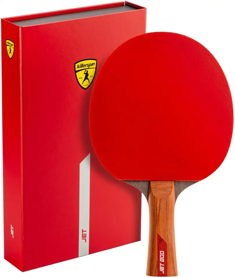 Killerspin Jet 800 Speed N2 - A Professional Grade Ping Pong Paddle - Competition Grade, Advanced Players, Red/Black