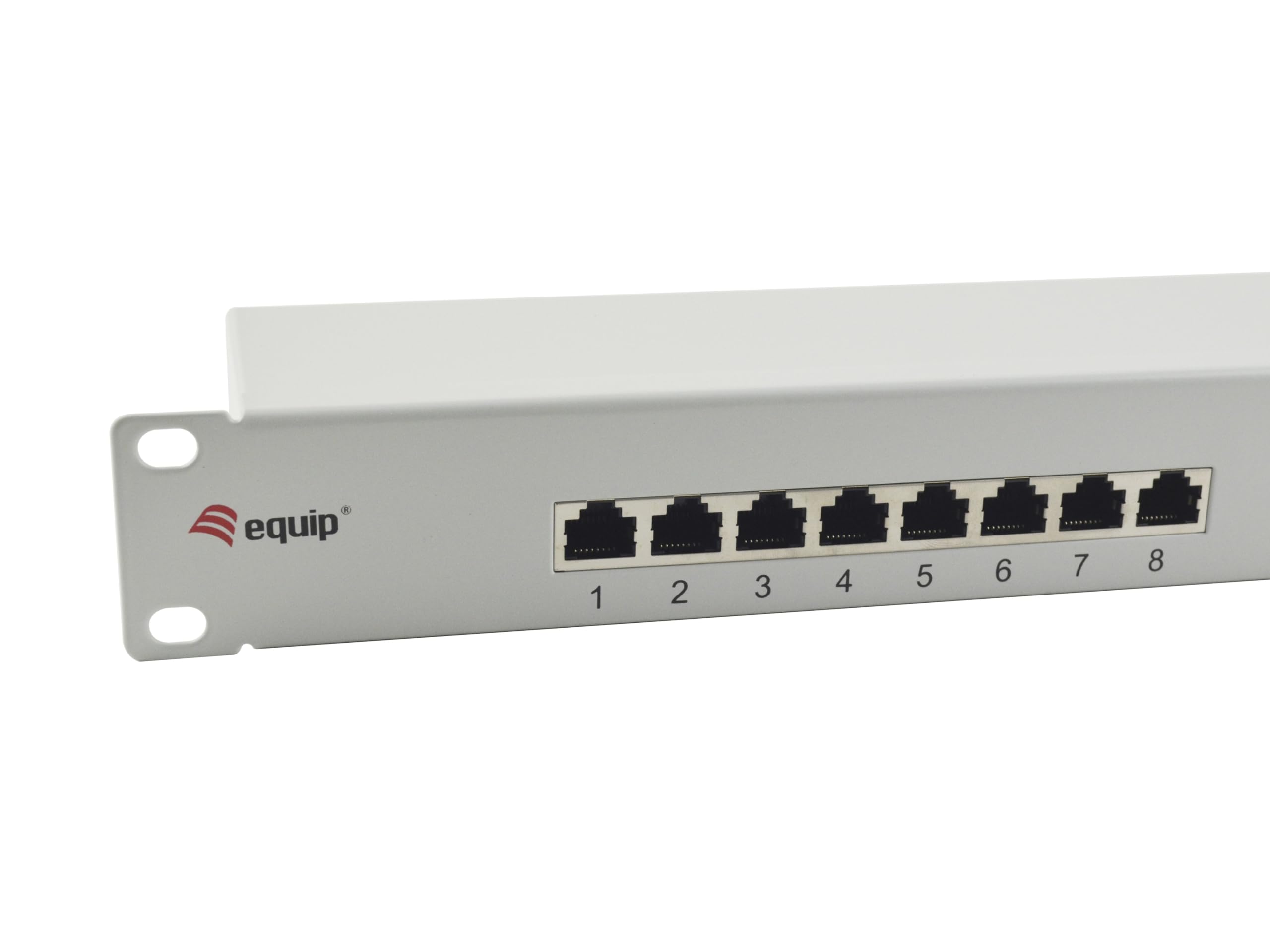 Equip 326317 16-Port CAT.6 GESCHIRMTES PATCHPANEL, HELLGRAU