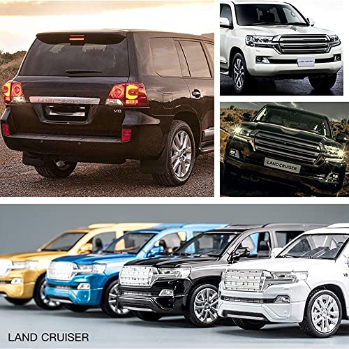 Image of DARVICE 1:32 Diecast Metal Car Model Cruiser Toy Cars For Kids Pull Back Openable Doors With Light Sound,Multicolor