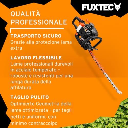 Fuxtec Tagliasiepi A Scoppio FX-MH123ECO – Potente Potasiepi Con Lama Professionale Da 600 Mm, Impugnatura Ergonomica E Motore 2 Tempi - 5