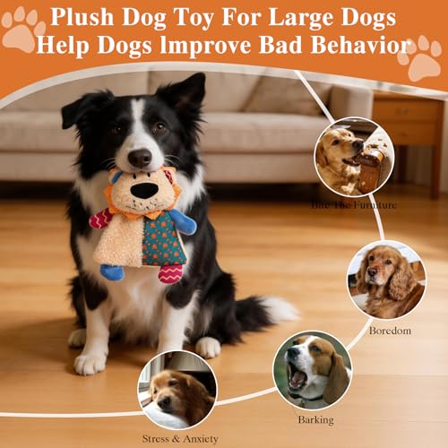 Juguete mordible de peluche para perros León colorido miniatura 6
