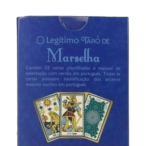 META ATACADO, O Legítimo Tarô Marselha 22 Cartas Plastificadas Com Manual