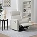 Oxford Baby Layton Manual Upholstered Glider Recliner Rocking Chair 360° Swivel for Nursery and Living Room – Oatmeal