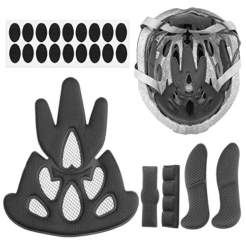 N\A Kit de acolchado para casco de bicicleta, almohadillas de espuma universales para bicicleta, motocicleta, casco de ciclismo, almohadillas de EVA para bicicleta