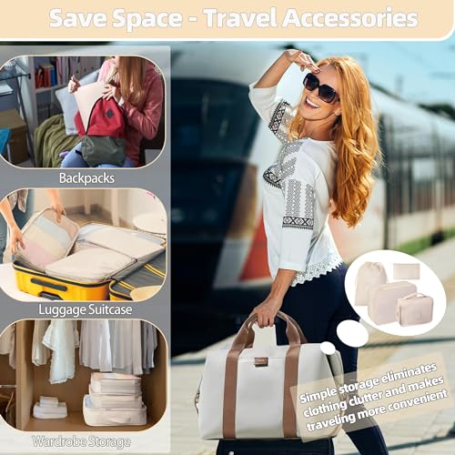 Lucdnc 10 Pcs Set Packing Cubes For Travel Packing Organizers Travel Essentials Luggage Organizer Bags,Expandable Suitcase Organizer Travel Bags Packing Cubes For Suitcases Travel Accessories thumb #5