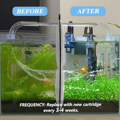 FUNSWTM 8-Pack Aquarium Filters Cartridge Replacement Compatible with Top Fin RF-L Large Retreat Filter Cartridges