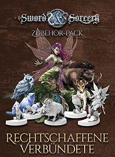 Ares Games, Sword & Sorcery – Rechtschaffene Verbündete, Zubehör-Erweiterung, Expertenspiel, Dungeon Crawler, 1-5 Spieler, Ab 13+ Jahren, 60 Minuten, Deutsch