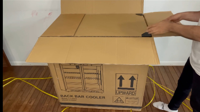 Image of BODEGACOOLER Back Bar Cooler with 2 Glass Doors,7.7 Cu.ft Commercial Back Bar Beverage Refrigerator Counter Height,LED Lighting for Soda Drinks,Beer,Wine Stainless Steel Top,DOE Approved,4 Casters