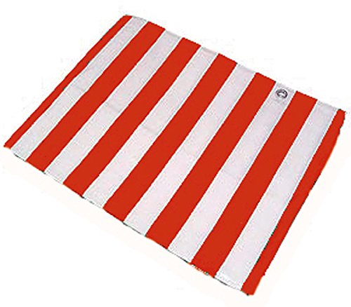 The Shopfitting Shop Rouge/Blanc Stand de marché Bâche Bateau de Voiture de Construction de paillage 2.7 m x 3.6 m