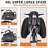 JXFUKAL Bike Bags for Bicycle Rear rack - 9.5L/17L/40L Hard Shell Waterproof Bike Ebike Trunk Pannier Saddle Seat Bag Carrier with Reflector, Rain Cover & Shoulder Strap for Commuter Travel Outdoor #1