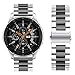 Oitom Stainless Steel Bands for Samsung Galaxy Watch 46mm Galaxy S3 Classic/Frontier,22mm Premium Metal Replacement Band (Silver/Black)