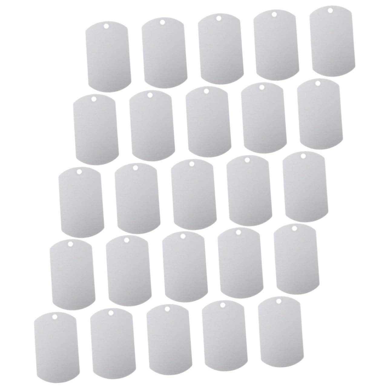 GANAZONO 100pièces Étiquettes Identité Aluminium pour Animaux De Compagnie Médailles Personnalisables pour Chiens Et Chats Étiquettes Vides pour Écouteurs De Bétail