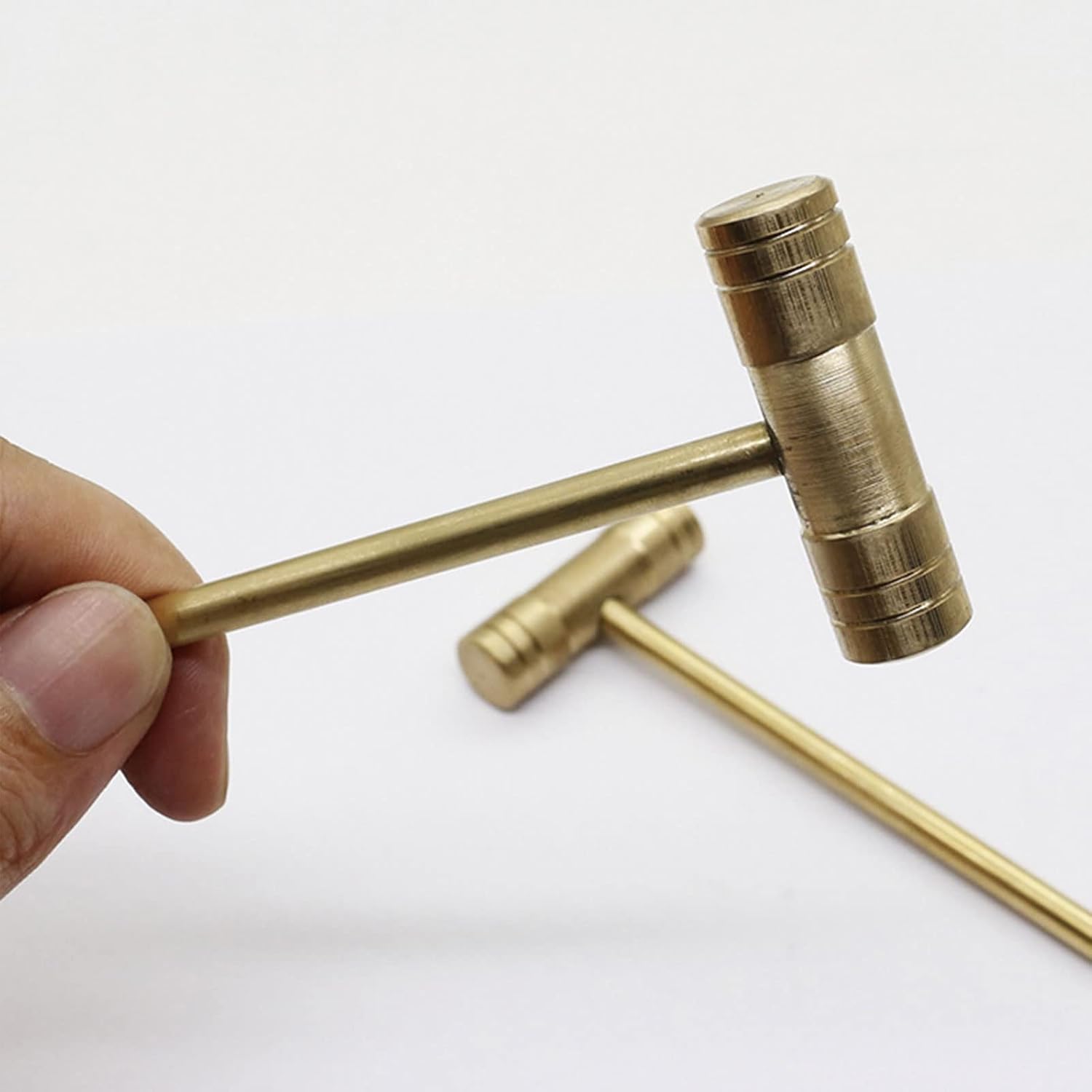 Mini-Miniature Brass Hammer Hand Tool Craft Hammer Fitting for Eating Walnut & Jeweler Watchmakers Maintenance Supplies Brass Hammer