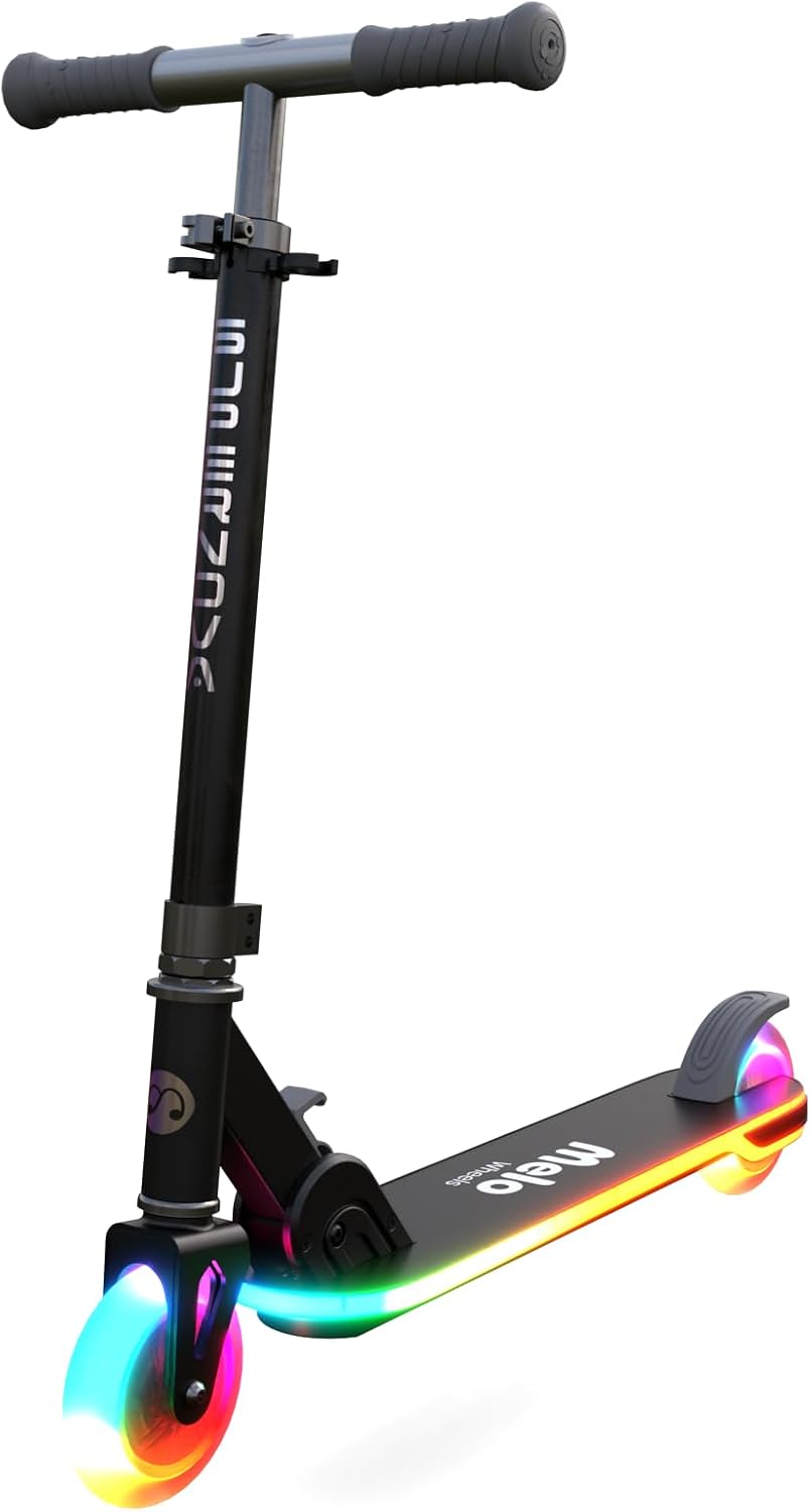 Melo Supernova Superbright LED Folding Kick Scooter for Kids 5 Years and Up