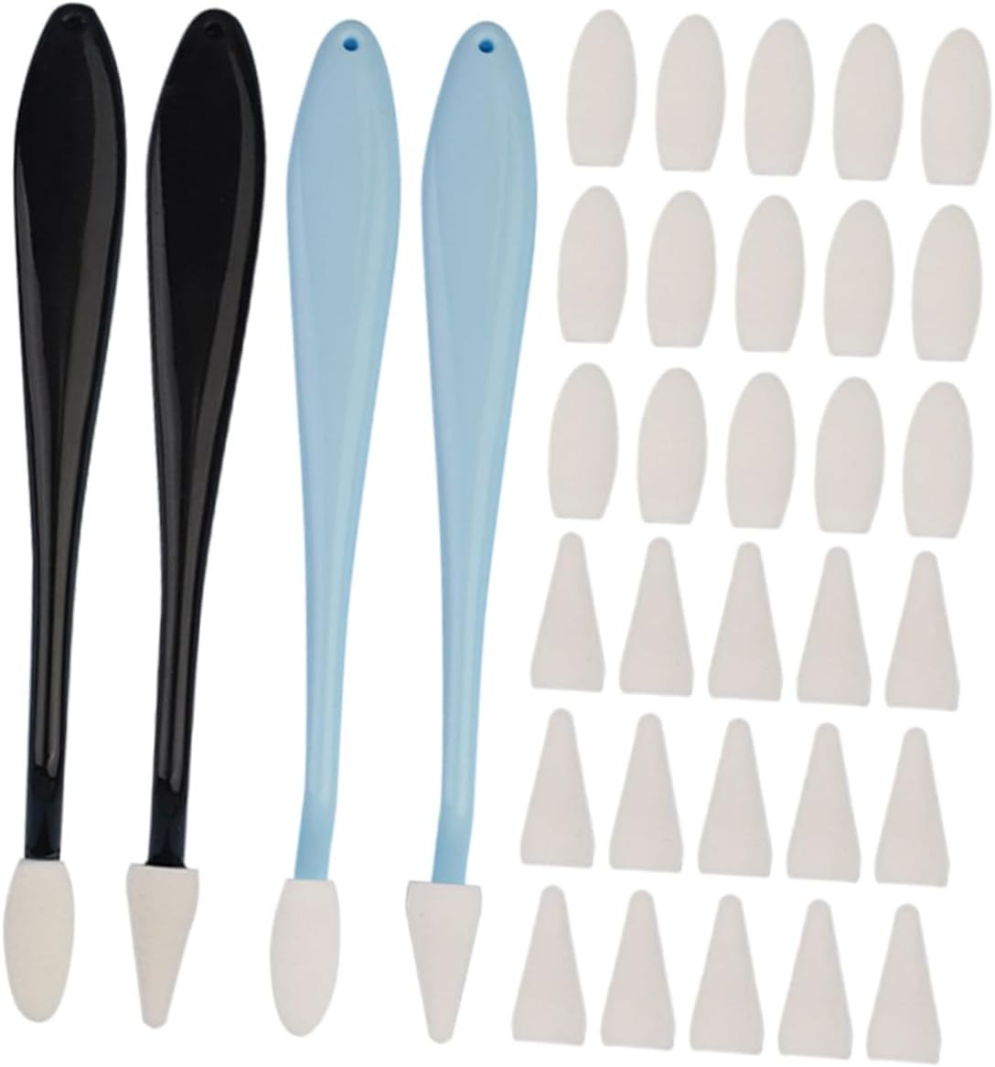 AUTSUPPL Portable Art Blenders Set with Replaceable Sponge Heads Firm Blending Stumps for Softening Lines and Creating Shadows Gentle Drawing Tools for Artists for Sketching and
