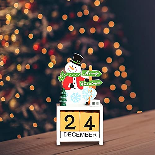 Houten Kerst Advent Countdown Kalender Kerst Kalender Decoraties Tafelblad Ornamenten 2021 Gepersonaliseerde Kerstcadeau… - Afbeelding 7