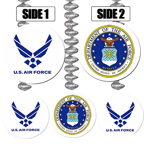 AIR FORCE COMBO DANGLER DECORATION (3/PKG)