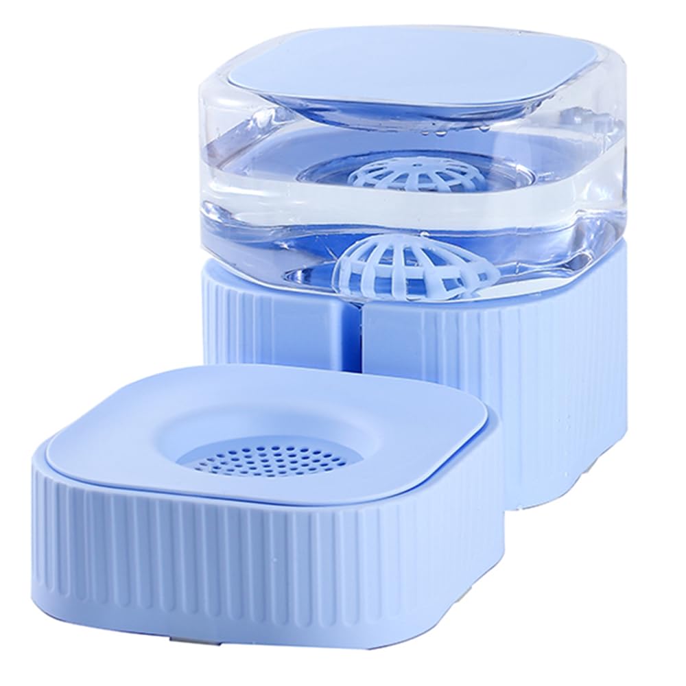 BPS Bebedero Automático para Mascotas Perro Gatos Fuente de Agua con Diseño de Sifón, Base Antiderrame, Tazón Desmontable y Materiales sin BPA 16.5 x 32.5 x 18.5 cm (Azul, Unico) BPS-8808AZ