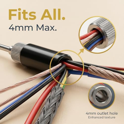 Image of Power Probe Accessories, 2mm Solderless Plated Brass Fieldpiece Probes Meter Leads Test Probe Tips 30VAC‑60VDC 5 Set ABS Shell for Voltage Testing for Multimeter