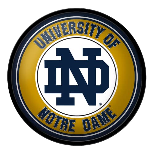 The Fan-Brand Notre Dame Fighting Irish Modern Disc Wall Sign, Irish Gold - Team Bar Sign Décor: Home, Dorm, Garage, Office, Fan Cave