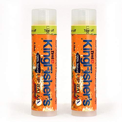 Kingfisherâ€™s Noni Lip Balm, 2-Pack, 100% Natural Ingredients, Noni Original Oil & Virgin Coconut Oil, Ultra Hydrating Lip Balm, Sweet Orange Flavor Lip Care