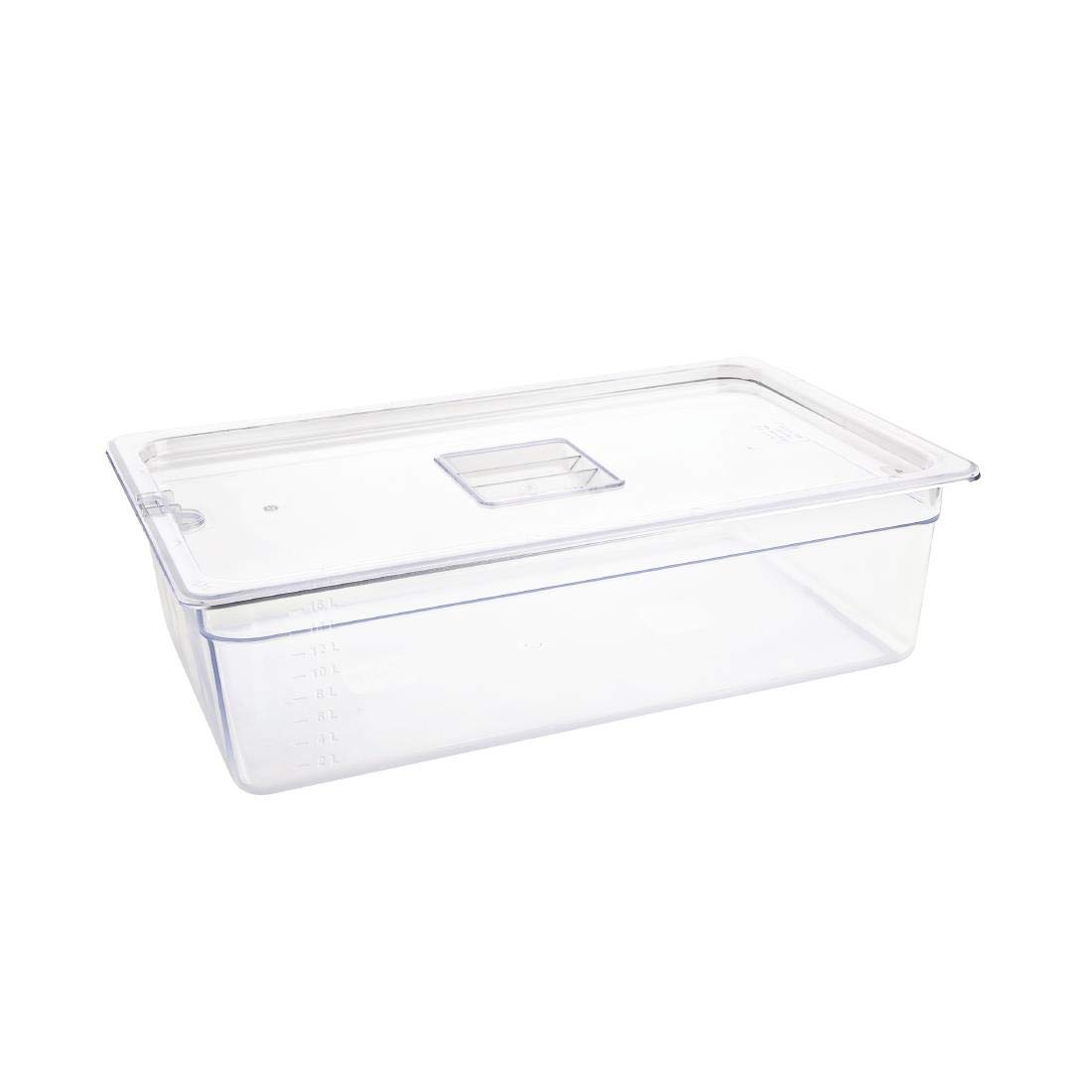 VOGUE Gastronorm 1/1 150 mm 19.50 litri trasparente ristorazione alimenti in padella