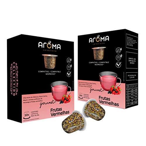 Cápsulas de Chá Frutas Vermelhas Aroma Selezione, Compatível com Nespresso, Contém 10 Cápsulas 3 Cápsulas de Chá Frutas Vermelhas Aroma Selezione, Compatível com Nespresso, Contém 10 Cápsulas - Imagem 3