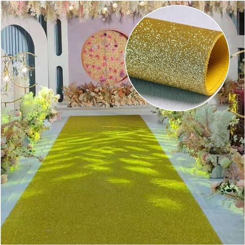 Tapis d'allée de mariage jaune de 1,2 x 30 m pour l'extérieur