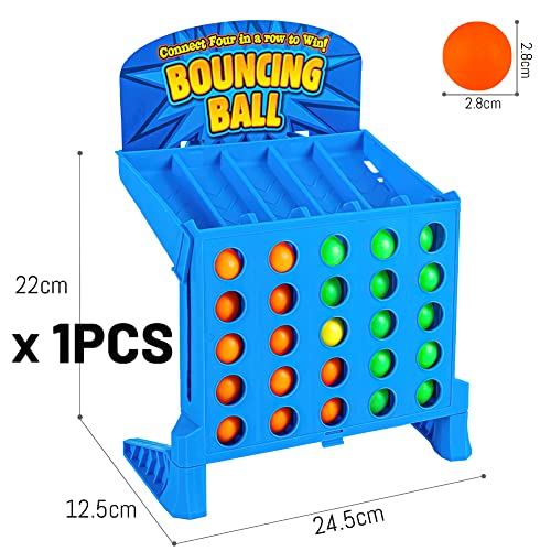 XiXiRan Rückprallspiel, Gesellschaftsspiel, Strategiespiel für Kinder, vierteiliges Spielset, Bounce Ball Party Game, 4-Shot Kinderspiele, interaktive Spiele