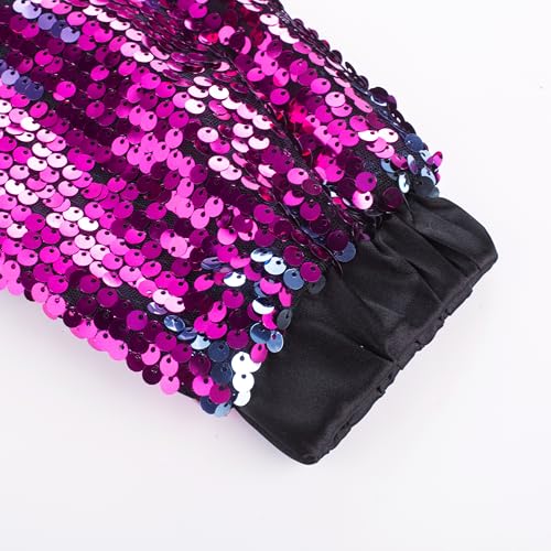 Image of GRACE KARIN Girls Sequin Jacket Kids Bomber Zip Outwear Sparkle Fall Top Cardigan Dress Coat Size 5-14