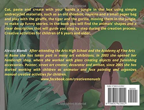 Let's create a jungle together with recycled materials and play with animals in a paper box.: Creative activities for six years old children image 3