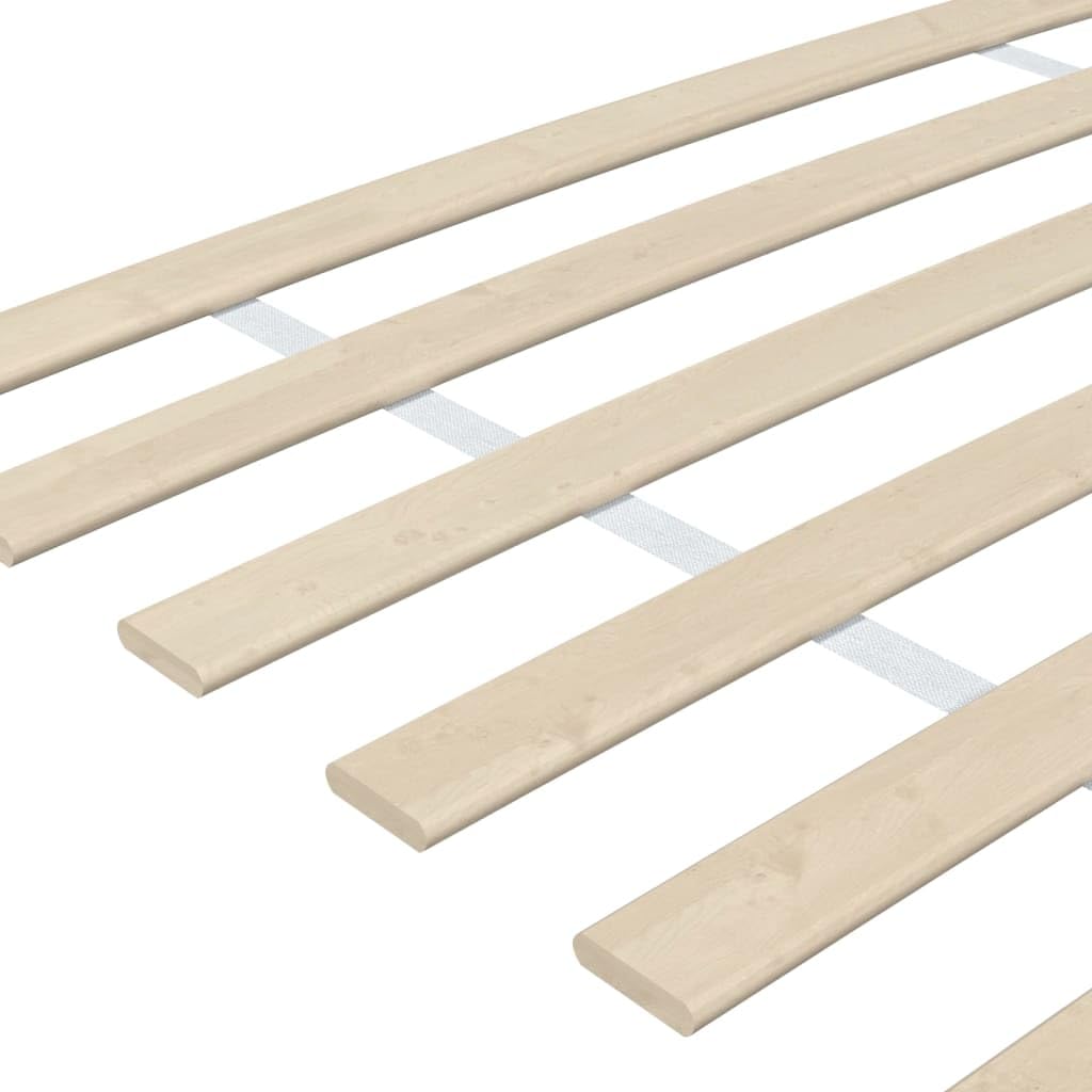 lite drewno topolowe skręcane 17 listew 70x200 cm brąz | Zapasowe listwy do łóżka 34 listwy 2 szt 70x200 cm lite drewno topolowe składane