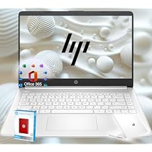 HP 14 Ultrabook Back to School Limited Edition with Microsoft 365 Intel 4-Core CPU 32GB RAM 1600GB Storage 64GB OnBoard withHP 512GB P500 Portable SSD + 1TB OneDrive Snow White Win 11