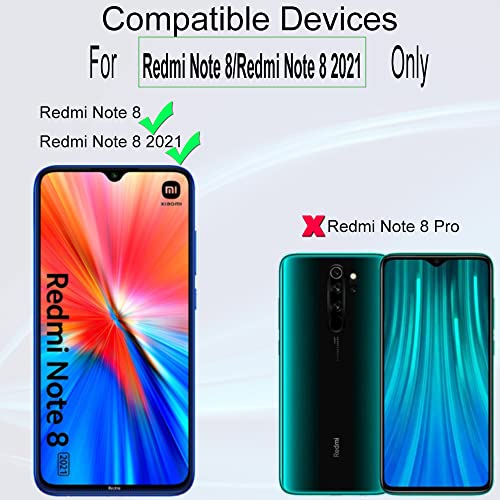Ibywind Screen Protector (2 Pack) For Redmi Note 8,9H Hardness Tempered Glass,With 1Pc Camera Lens Protector,1Pc Back Protector,Easy to Install - Image 2