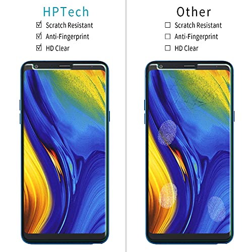 Image of HPTech LG Stylo 4 Screen Protector - [2-Pack] Tempered Glass Film for LG Stylo 4 Easy Install, Bubble Free with Lifetime Replacement Warranty