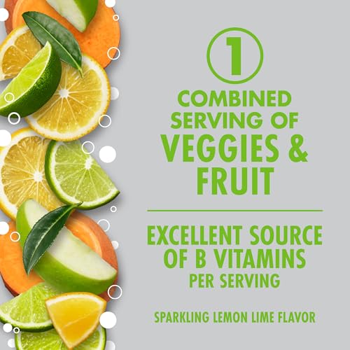 Image of V8 +Energy Sparkling Lemon Lime Juice Energy Drink, 11.5 fl oz Can (4 Pack)