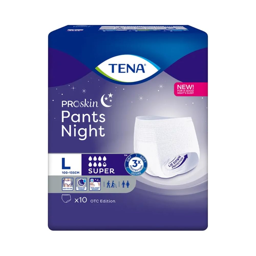 Tena Proskin Pants Night Super Large - 4 paquets de 10 protections