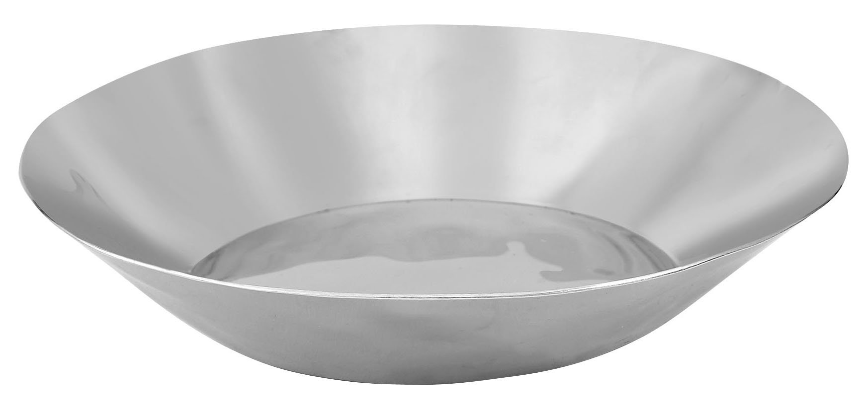 8-7/8" x 1-5/8" Extra Heavy Stainless Steel Round Premium Display Tray by Winco – 0.9", Stainless Steel, Silver, Model HPR-8