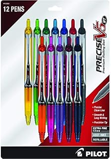 PILOT Precise V5 RT Refillable & Retractable Liquid Ink Rolling Ball Pens, Extra