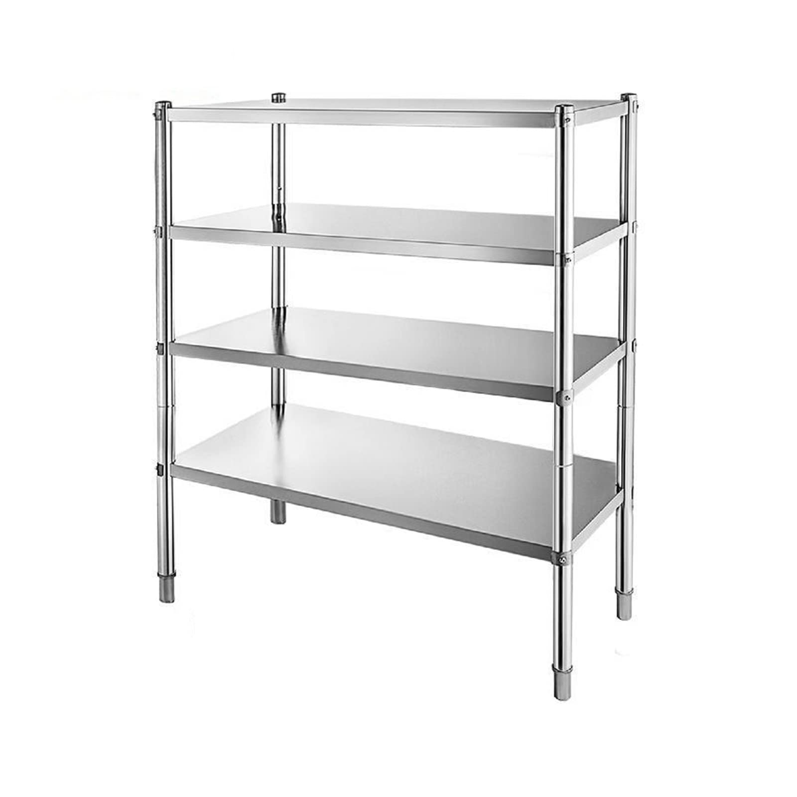 Amazon｜4 段 5 段ステンレス鋼業務用収納ラック棚キッチン倉庫  