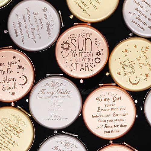 Muminglong Frosted Compact Mirror For Friend From Friend Birthday, Christmas Ideas For Friend-Best Friends (Silver) #TOP5